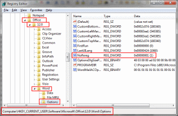 Prepovejmo Word-u pisati v register
